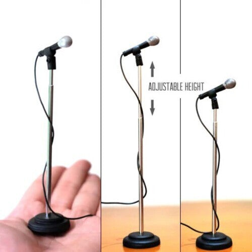 Axe Heaven Mimic01 Miniature Microphone & Stand - Axe Heaven Mimic01 Miniature Microphone & Stand - Collectibles