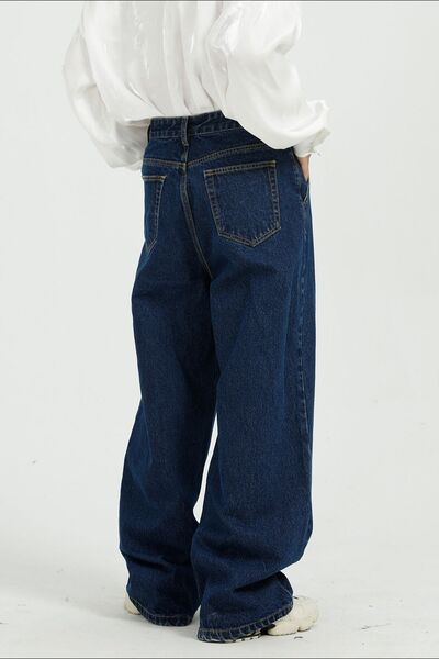 Wide Leg Jeans With Pockets