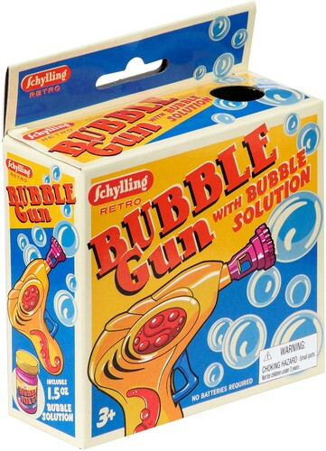 Schylling Retro Bubble Gun W/bubble Solution Rbg - Schylling Retro Bubble Gun W/bubble Solution Rbg - Collectibles