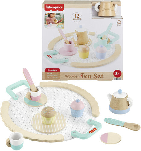 Fisher Price Wood - Wooden Tea Set - Collectibles