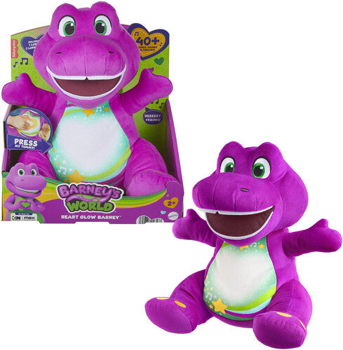 Barney & Friends - Barney Heartglow Plush - Collectibles