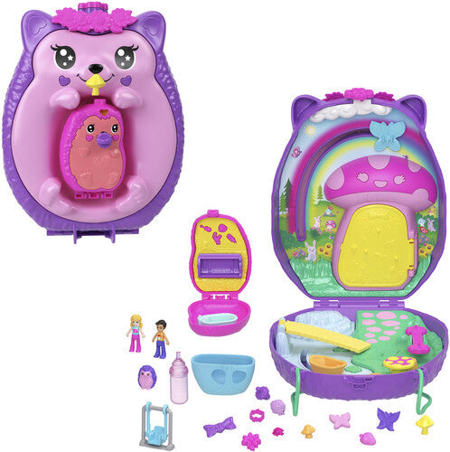 Polly Pocket - Polly Pocket Wearable Compact Hedgehog - Collectibles