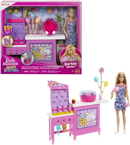 Barbie - Barbie Beach Cotton Candy & Game Playset Blonde - Collectibles