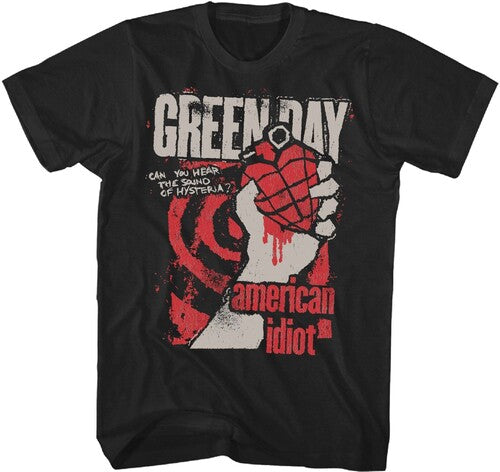 Green Day American Idiot Hysteria Mens T Shirt Black Small Officially Licensed