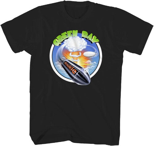 Green Day Dookie Rocket Tshirt Med Blk 23gd014a2 - Green Day Dookie Rocket Tshirt Med Blk 23gd014a2 - Apparel