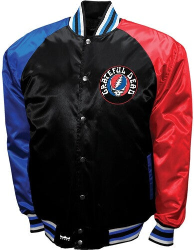 Grateful Dead Rock Satin Jk Med Blk M2445gfda2 - Grateful Dead Rock Satin Jk Med Blk M2445gfda2 - Apparel