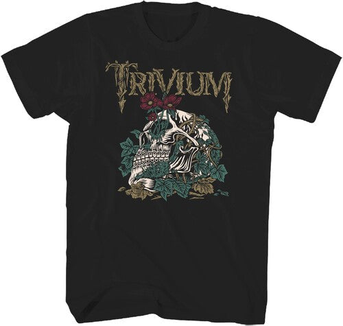Trivium Skeleton Head Tshirt Sm Blk 20tvm025a1 - Trivium Skeleton Head Tshirt Sm Blk 20tvm025a1 - Apparel