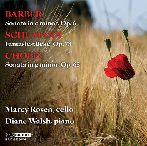 Rosen,marcy - Barber Schumann & Chopin: Music For Vc & Piano - Music CD