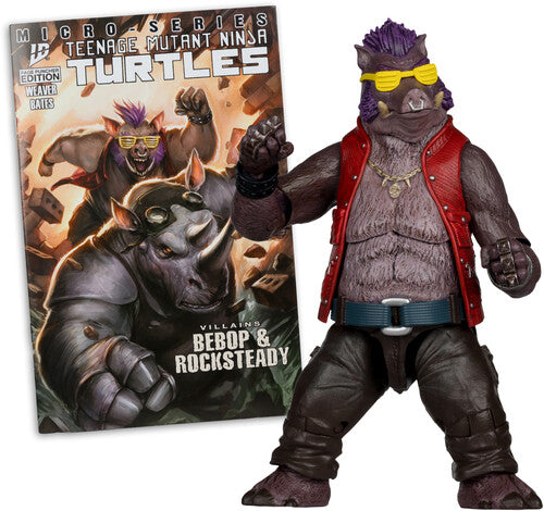 Tmnt 5in Figure With Comic Wv2 - Bebop - Tmnt 5in Figure With Comic Wv2 - Bebop - Collectibles