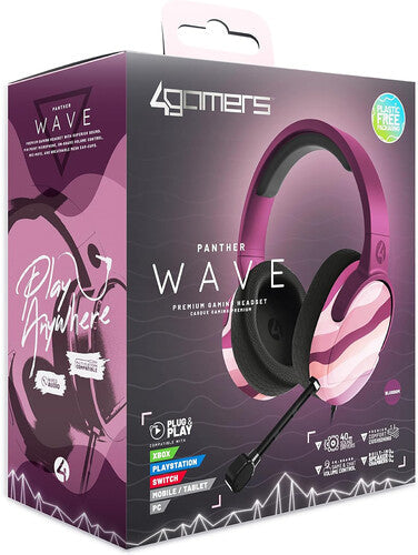 4gamers Uni Panther Gaming Headset Blossom - 4gamers Uni Panther Gaming Headset Blossom - Game Accessories