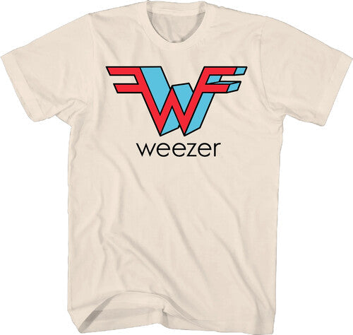 Weezer Weezer Logo Tshirt Large Natural - Weezer Weezer Logo Tshirt Large Natural - Apparel