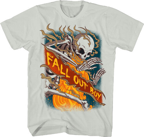 Fall Out Boy Skeleton Tshirt 1x Large Ice Grey - Fall Out Boy Skeleton Tshirt 1x Large Ice Grey - Apparel