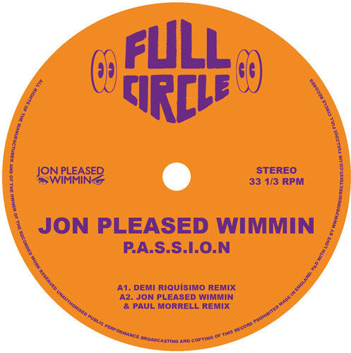 Wimmin,jon Pleased - P.a.s.s.i.o.n. (2025 Remixes) - Vinyl Record
