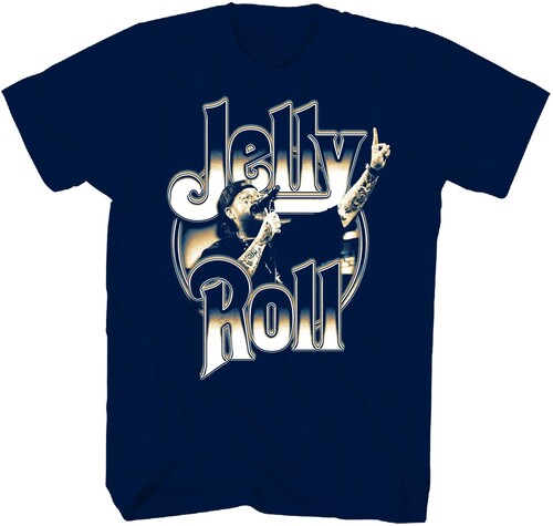 Jelly Roll Number 1 Tshirt Extra Large Navy - Jelly Roll Number 1 Tshirt Extra Large Navy - Apparel