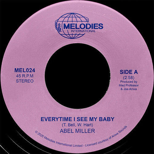 Abel Miller / Mad Professor - Everytime I See My Baby - Vinyl Record