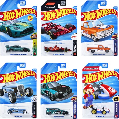 Hot Wheels - Hot Wheels 1 64 Basic Car 72 Piece F Asrt - Collectibles
