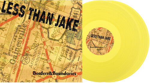 Less Than Jake - Borders & Boundaries 25th Anniversary - Yellow - Vinyl Record