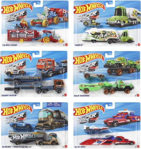 Hot Wheels - Hot Wheels Super Rigs 6 Piece G Asrt - Collectibles