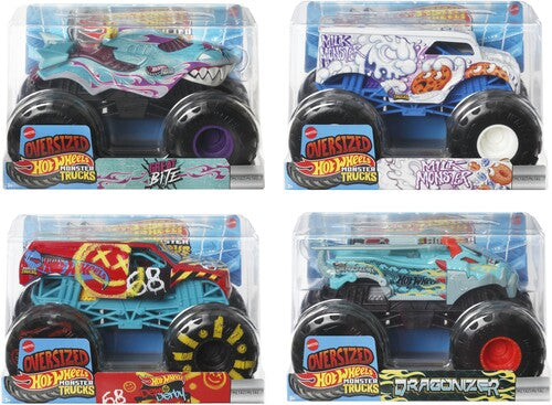 Hot Wheels Monster Trucks - Hot Wheels Monster Trucks 1 24 4 Piece E Asrt - Collectibles