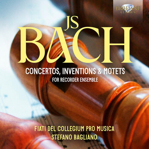 Collegium Pro Musica - J.s. Bach: Cons Inventions & Motets For Recorder - Music CD