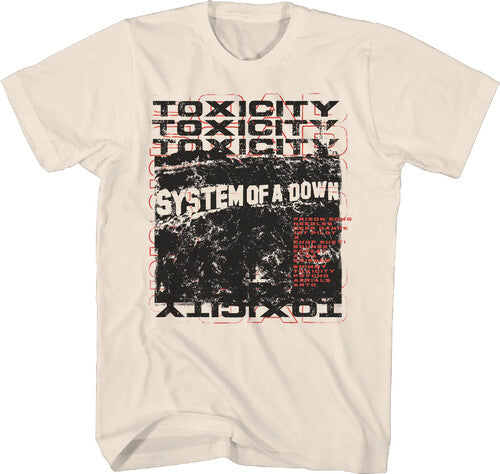 System Of A Down Toxicity Scribble Tsh Small Nat - System Of A Down Toxicity Scribble Tsh Small Nat - Apparel
