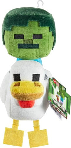 Minecraft - Deluxe 8in Zombie Chicken Jockey Plush - Collectibles