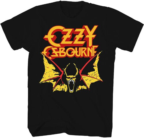 Ozzy Osbourne Bat T-shirt Large Black - Ozzy Osbourne Bat T-shirt Large Black - Apparel