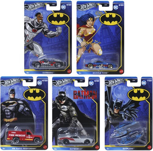 Hot Wheels - Hw 1 64 Silver Series Batman 10 Piece P Asrt - Collectibles