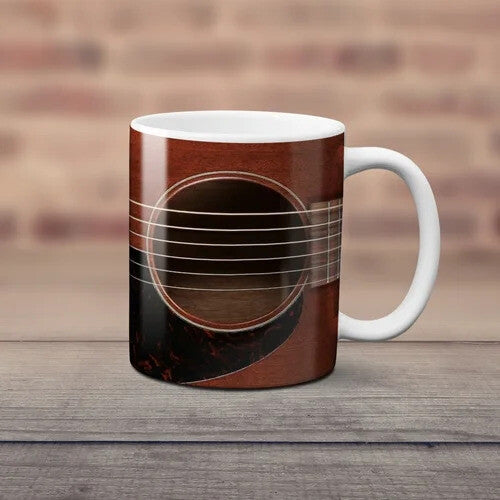 Acoustic Guitar Coffee Mug - Acoustic Guitar Coffee Mug - Novelties