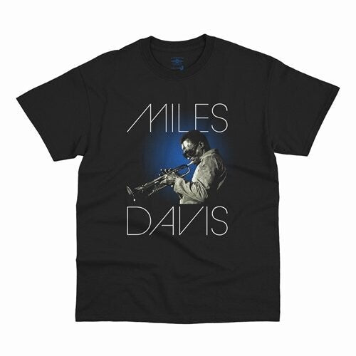 Miles Davis Blue Aura Graphic T-shirt Black Medium - Miles Davis Blue Aura Graphic T-shirt Black Medium - Apparel