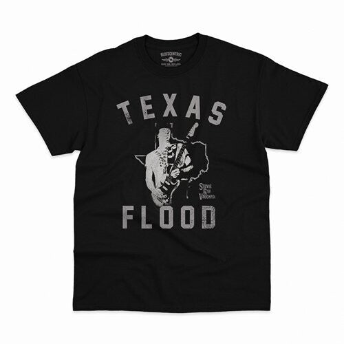 Stevie Ray Vaughan Texas Flood Shirt Black Medium - Stevie Ray Vaughan Texas Flood Shirt Black Medium - Apparel