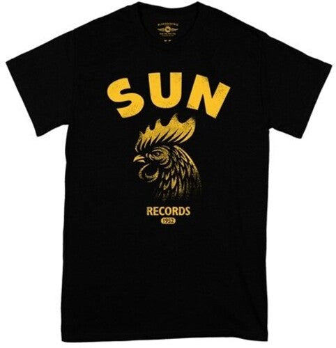 Sun Records Gritty Rooster T-shirt Black Medium - Sun Records Gritty Rooster T-shirt Black Medium - Apparel