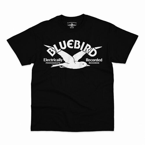 Bluebird Records Logo T-shirt Black Medium - Bluebird Records Logo T-shirt Black Medium - Apparel