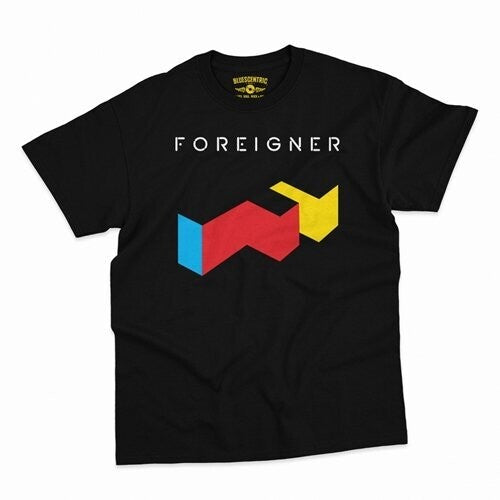 Foreigner Logo T-shirt Black Large - Foreigner Logo T-shirt Black Large - Apparel