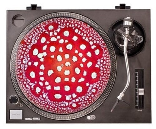 Red Mushroom Cap Graphic Turntable Slip Mat - Red Mushroom Cap Graphic Turntable Slip Mat - Vinyl Accessories