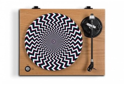 Optical Illusion 3d Bolts Turntable Slip Mat - Optical Illusion 3d Bolts Turntable Slip Mat - Vinyl Accessories