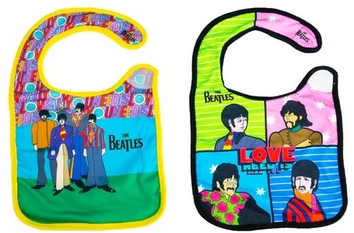 Daphyls Beatles All You Need Bibs 2pk Daptblvb2pk - Daphyls Beatles All You Need Bibs 2pk Daptblvb2pk - Apparel