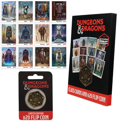 D&d Class Cards And D20 Flip Coin - D&d Class Cards And D20 Flip Coin - Collectibles