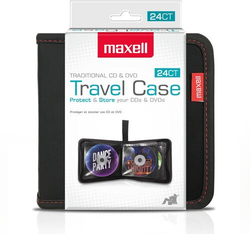 Maxell 190161 Cd/dvd 24 Disc Zipper Case Black - Maxell 190161 Cd/dvd 24 Disc Zipper Case Black - Nylon Carrying Case