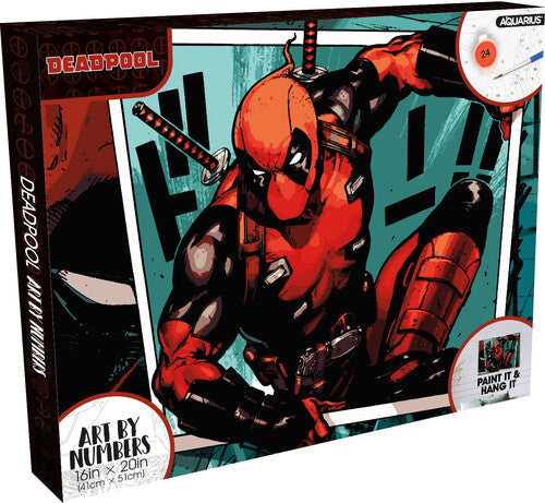 Marvel Deadpool 16x20 Art By Numbers - Marvel Deadpool 16x20 Art By Numbers - Collectibles