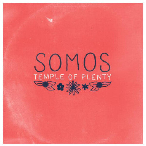 Somos - Temple Of Plenty - Red & Sea Glass Blue Splash - Vinyl Record