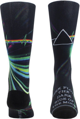 Perri's Pink Floyd Dark Side Dye Sub Crew Socks - Perri's Pink Floyd Dark Side Dye Sub Crew Socks - Apparel