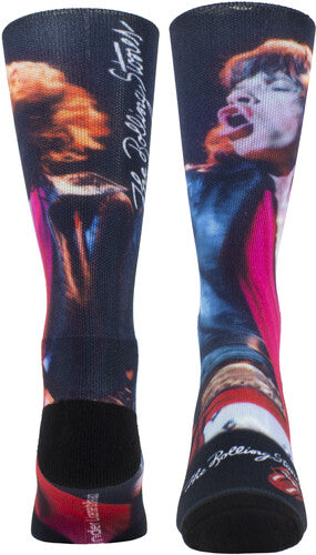 Perri's Rolling Stones Mick Live Red Scarf Socks - Perri's Rolling Stones Mick Live Red Scarf Socks - Apparel