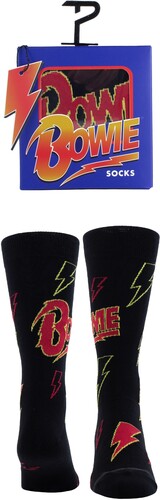 Perri's David Bowie Gift Box Logo Crew Socks - Perri's David Bowie Gift Box Logo Crew Socks - Apparel