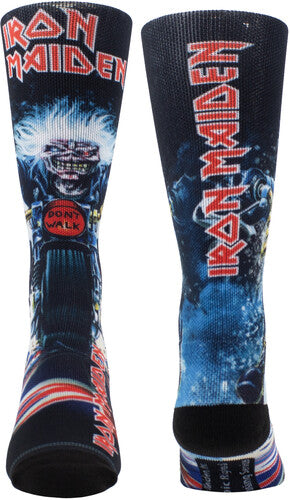 Perri's Iron Maiden Eddie Biker Crew Socks - Perri's Iron Maiden Eddie Biker Crew Socks - Apparel