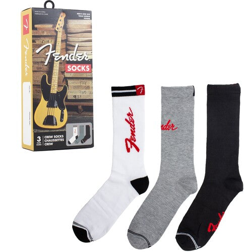 Perri's Fender Crew Socks 3 Pack Gift Box - Perri's Fender Crew Socks 3 Pack Gift Box - Apparel