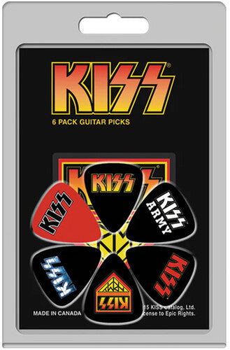 Perri's Kiss Logos Guitar Picks (6 Pack) - Perri's Kiss Logos Guitar Picks (6 Pack) - Musical Instrument
