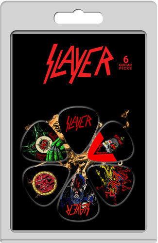 Perri's Slayer Logos Guitar Picks (6 Pack) - Perri's Slayer Logos Guitar Picks (6 Pack) - Musical Instrument