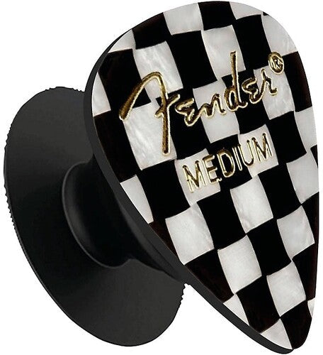 Pluginz Fender Phone Grip Black & White Checkered - Pluginz Fender Phone Grip Black & White Checkered - Novelties