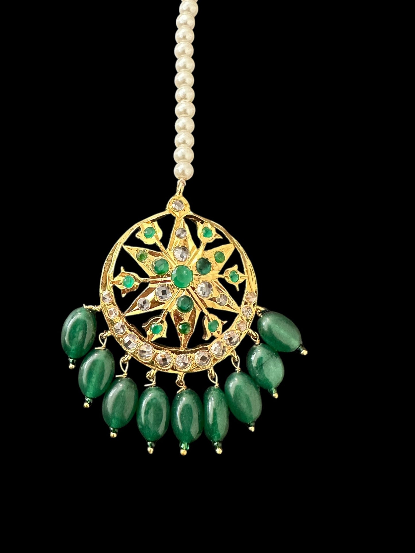 DJTK328 Akbari tika in green (READY TO SHIP)
